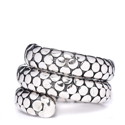 John Hardy Sterling Silver Dot Double Coil Ring 55 7.25 3 of 6