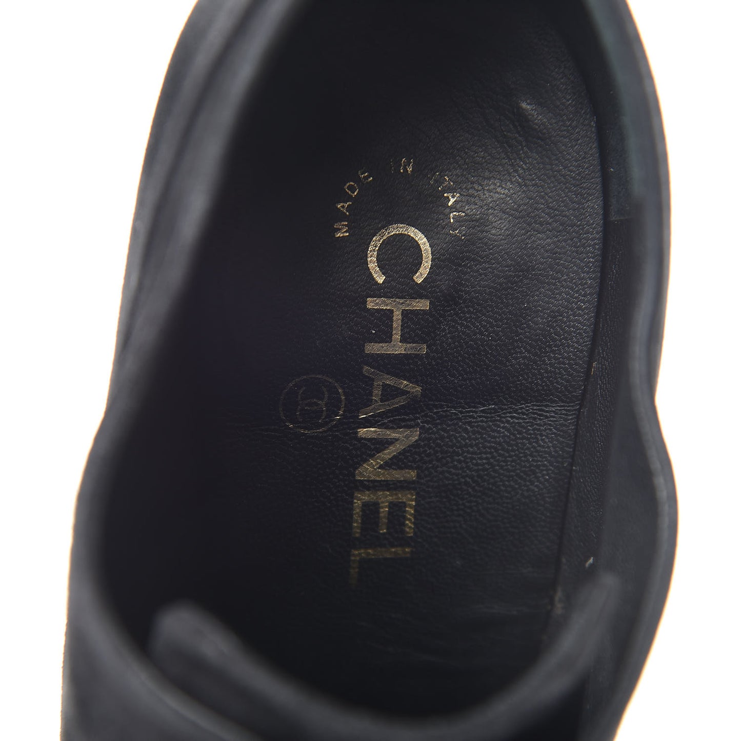 Suede Cap Toe Lace Up Booties 41 Black