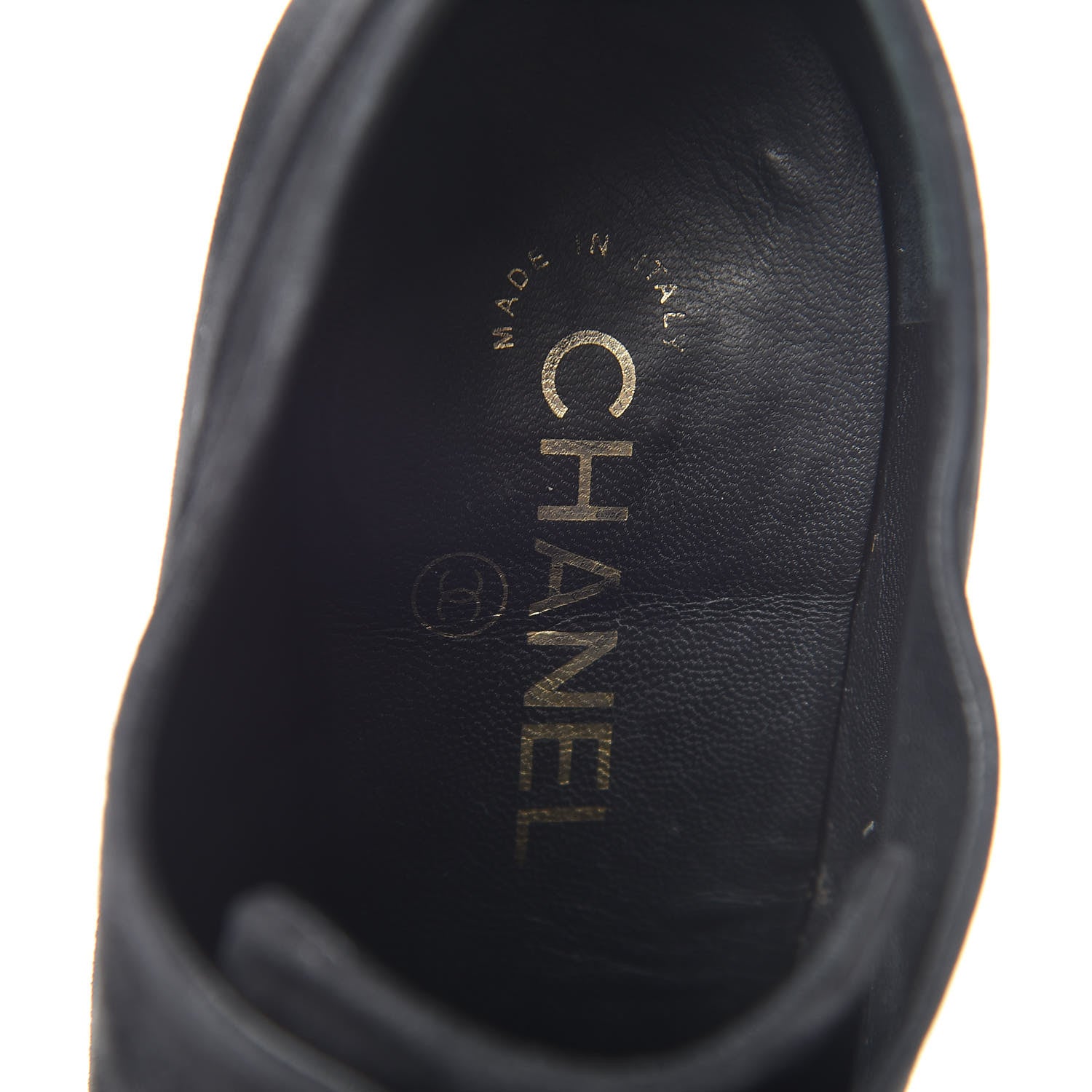 Chanel Suede Cap Toe Lace Up Booties 41 Black 9 of 16