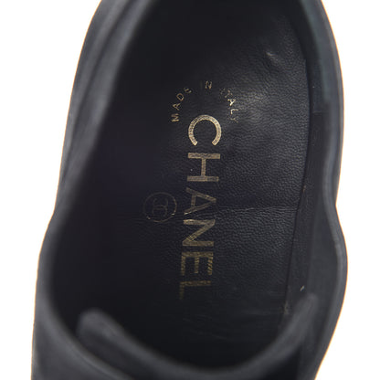Chanel Suede Cap Toe Lace Up Booties 41 Black 9 of 16