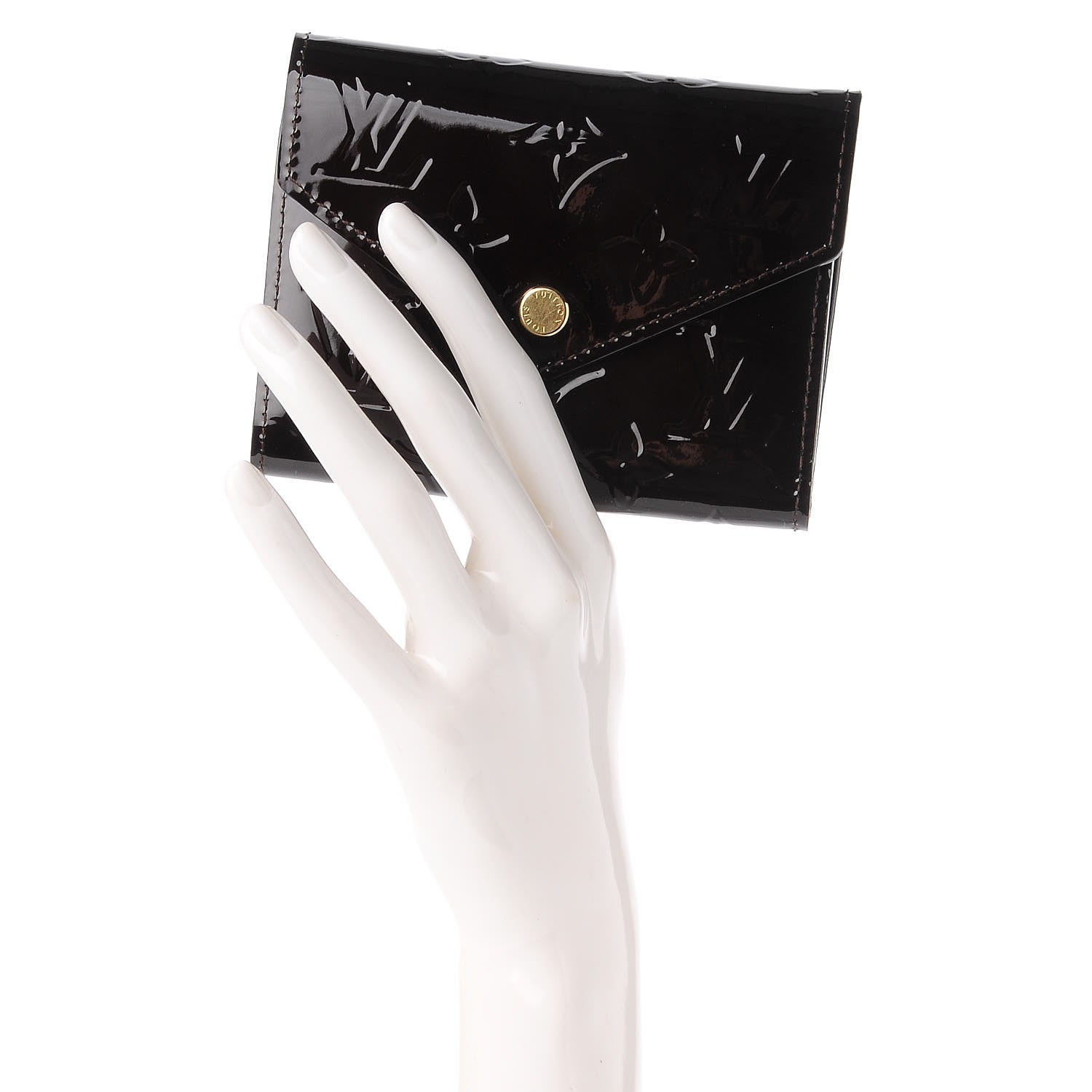 Louis Vuitton Vernis Victorine Wallet Amarante 2 of 7