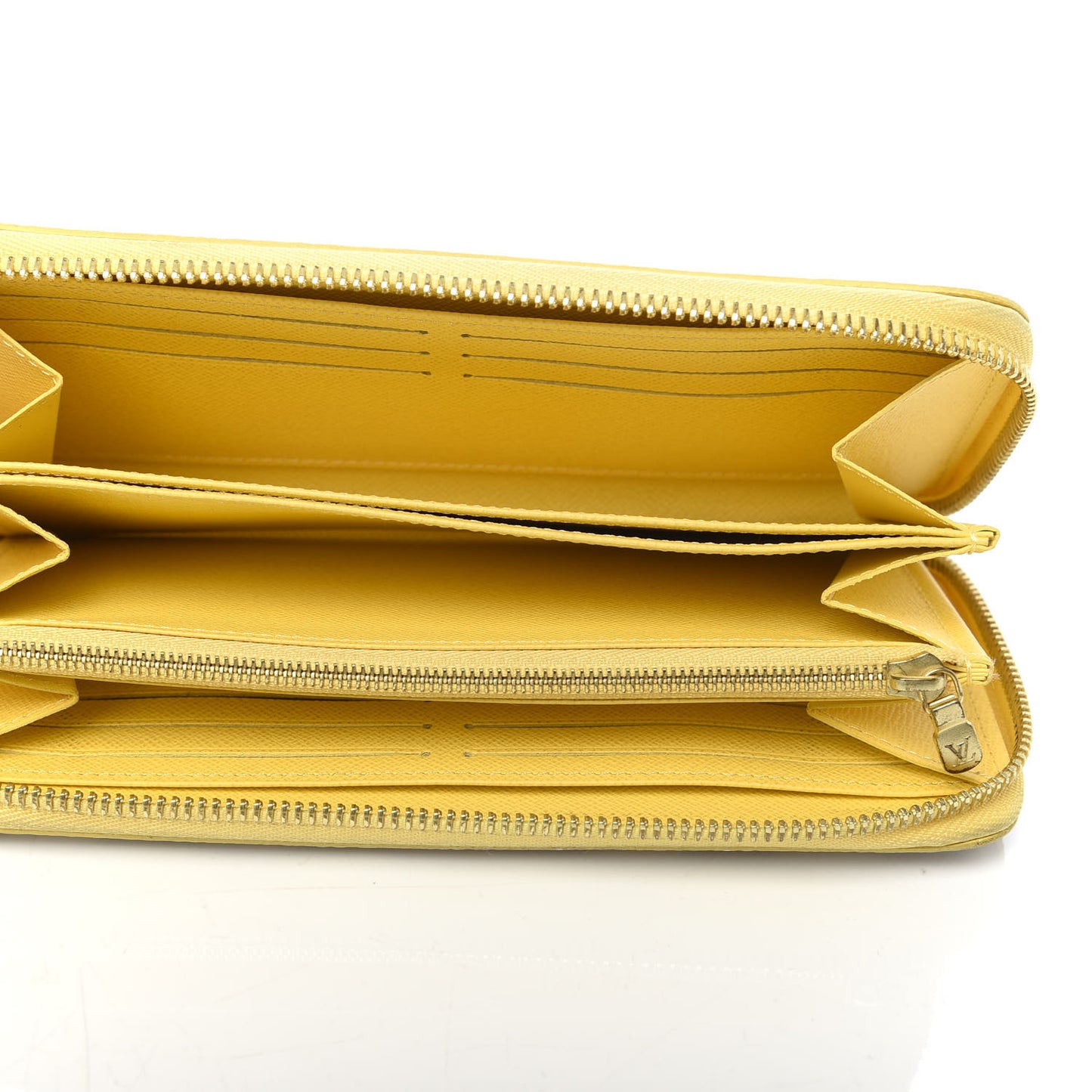 Damier Azur Zippy Wallet Jaune Pale