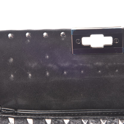 Valentino Garavani Craquele Nappa Rockstud Spike Crossbody Bag Black 10 of 10