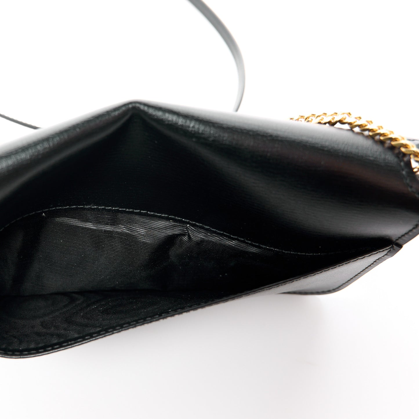 Grained Calfskin Monogram Phone Holder Crossbody Black