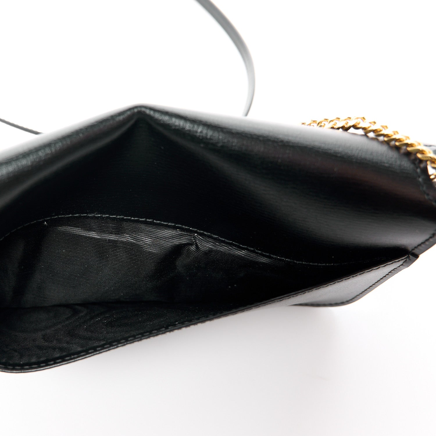 Saint Laurent Grained Calfskin Monogram Phone Holder Crossbody Black 11 of 12