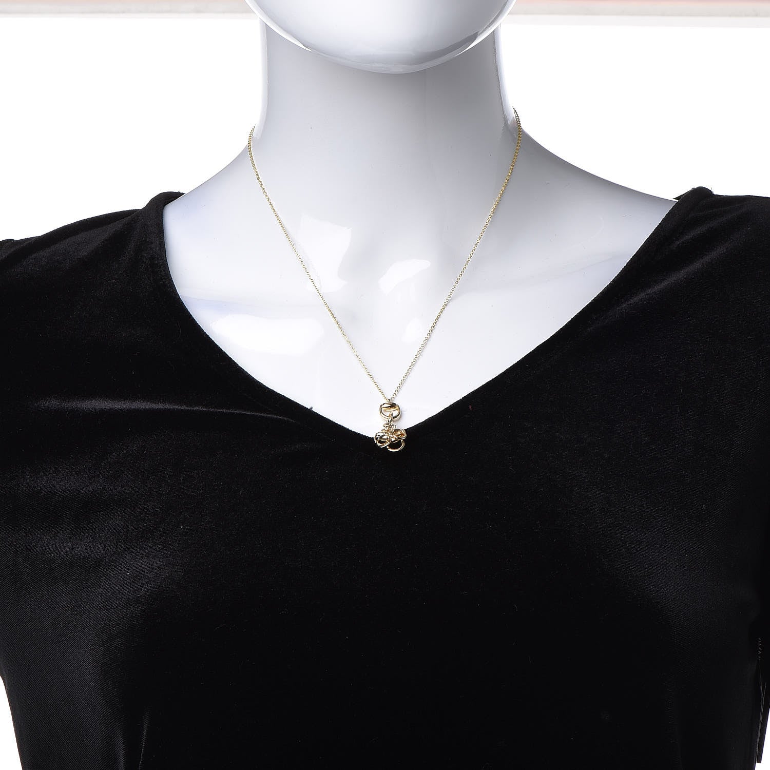 Gucci 18K Yellow Gold Multi Horsebit Pendant Necklace 2 of 8