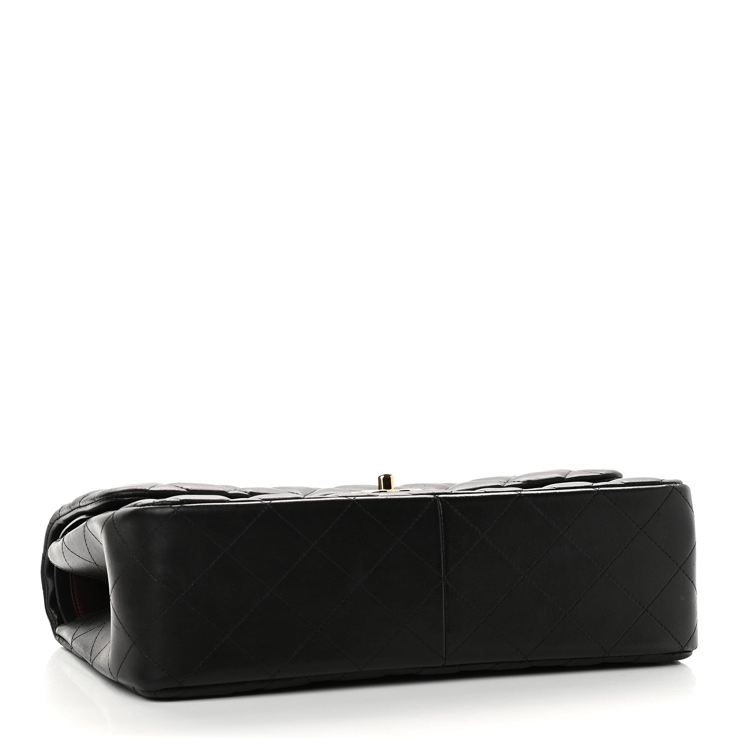 Chanel Lambskin Quilted Jumbo Double Flap Black 4 of 9
