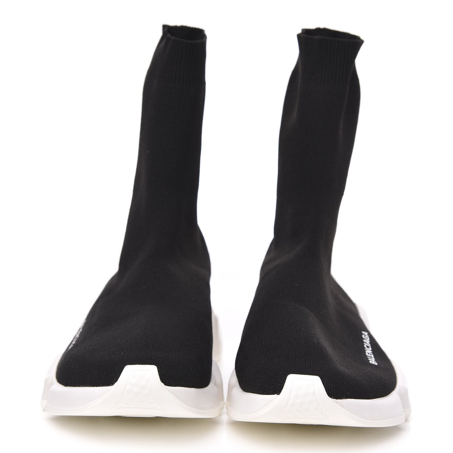 Neoprene Knit Mens Speed Sock Sneakers 39 Black White