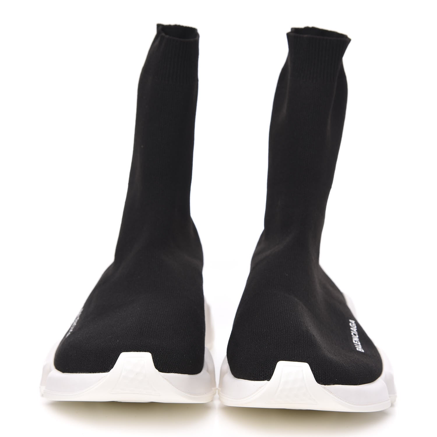 Balenciaga Neoprene Knit Mens Speed Sock Sneakers 39 Black White 2 of 7