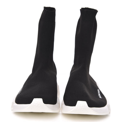 Balenciaga Neoprene Knit Mens Speed Sock Sneakers 39 Black White 2 of 7