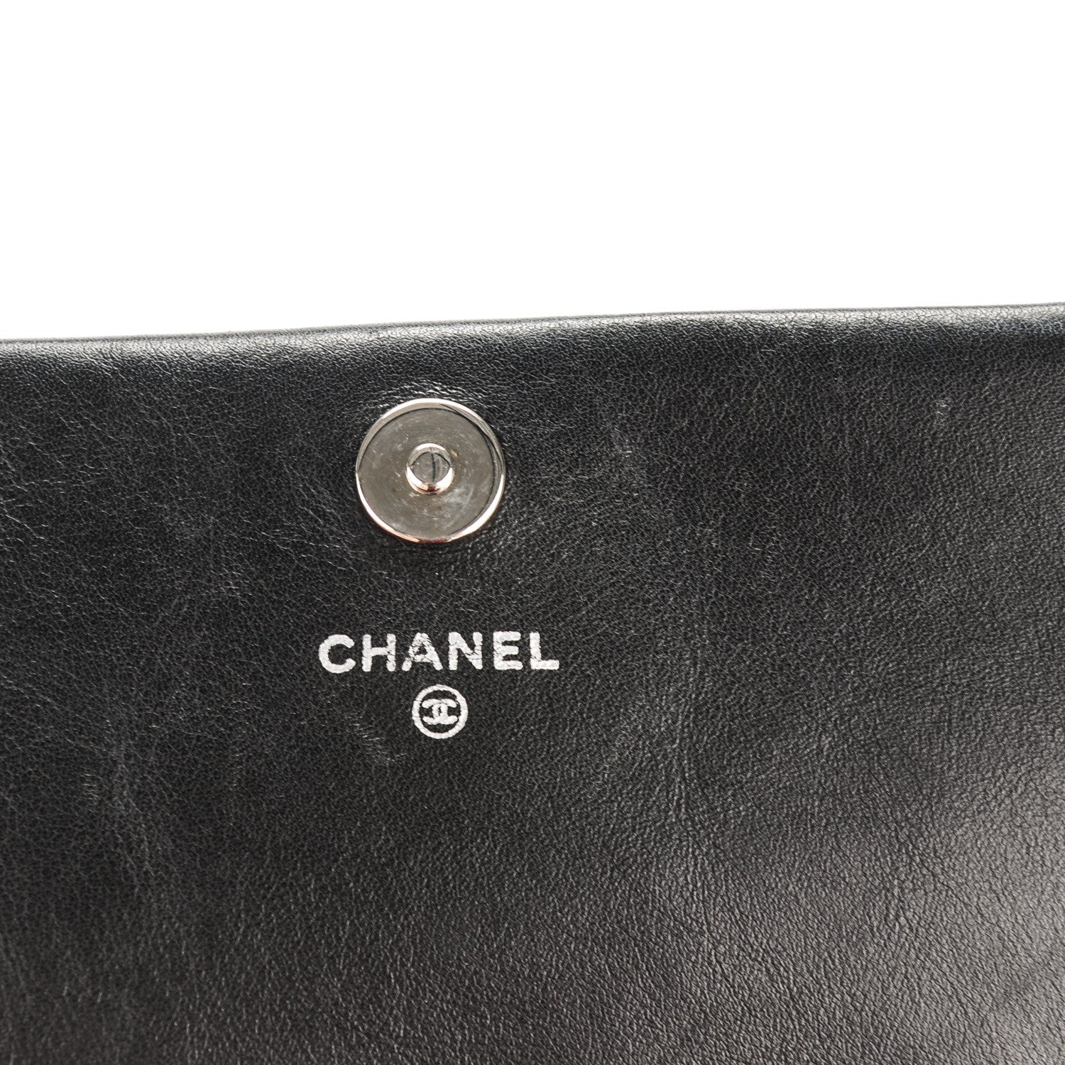 Chanel Patent Quilted Brilliant Wallet On Chain WOC Black 6 of 8