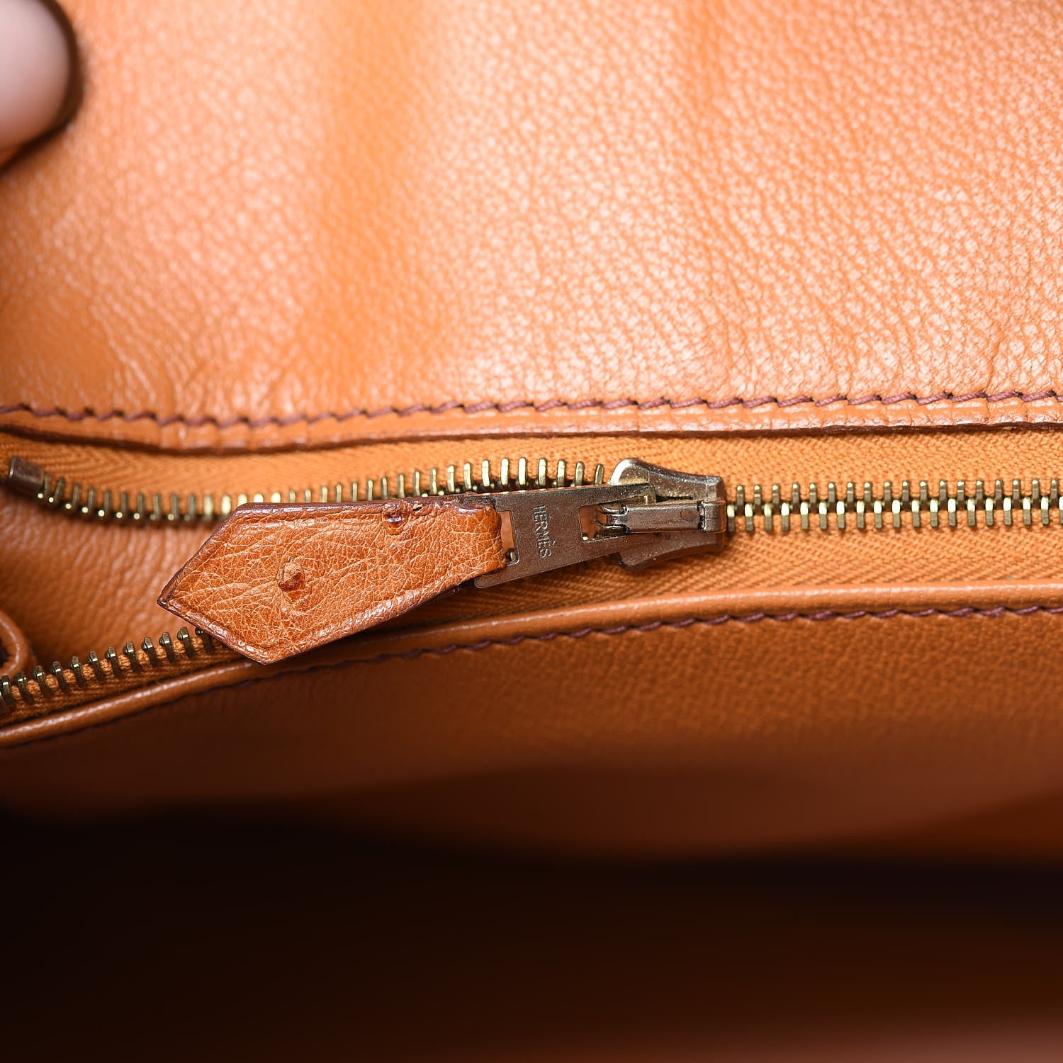 Hermes Ostrich Birkin 35 Gold 18 of 38