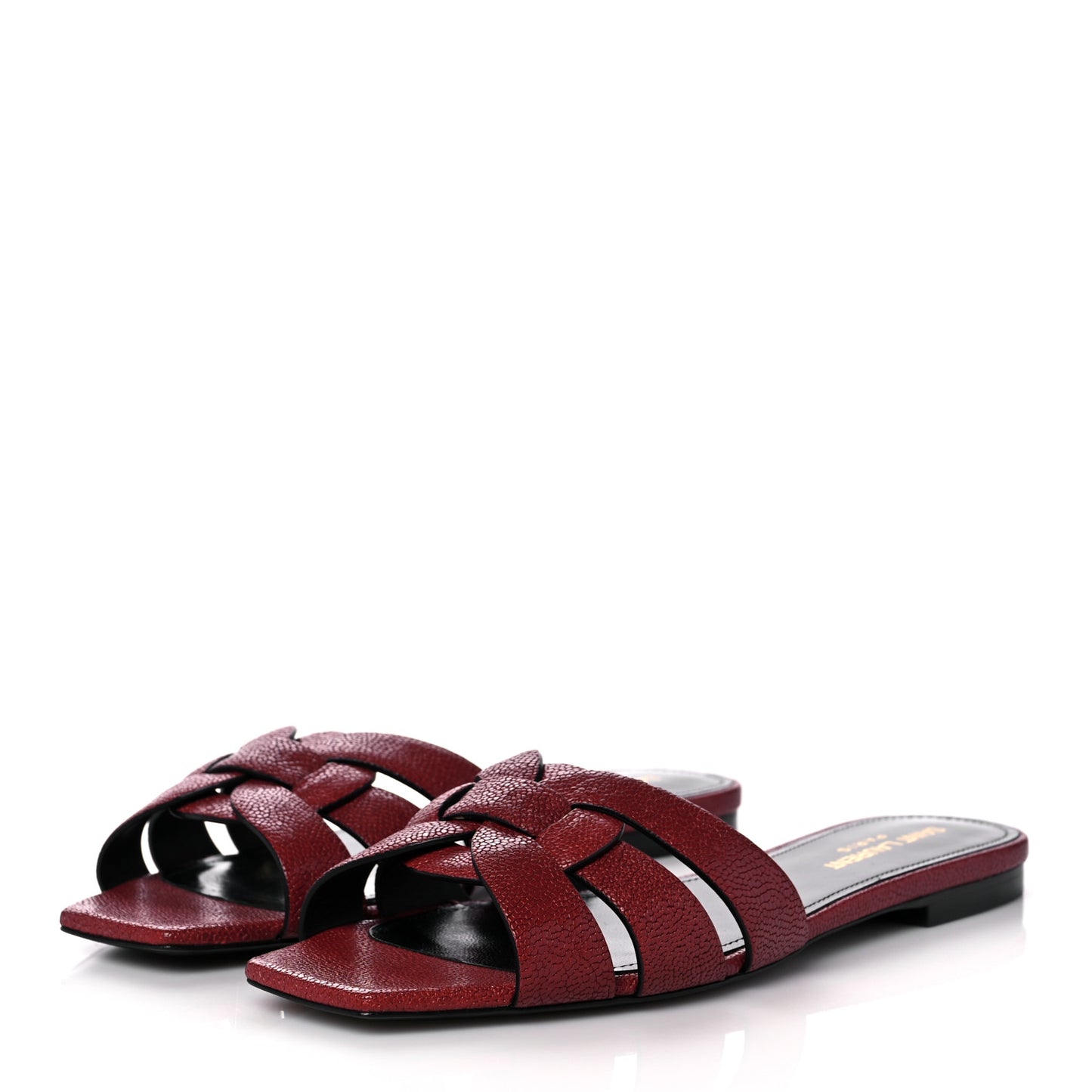 Grain De Poudre Nu Pied 05 Slide Sandals 37.5 Cordovan