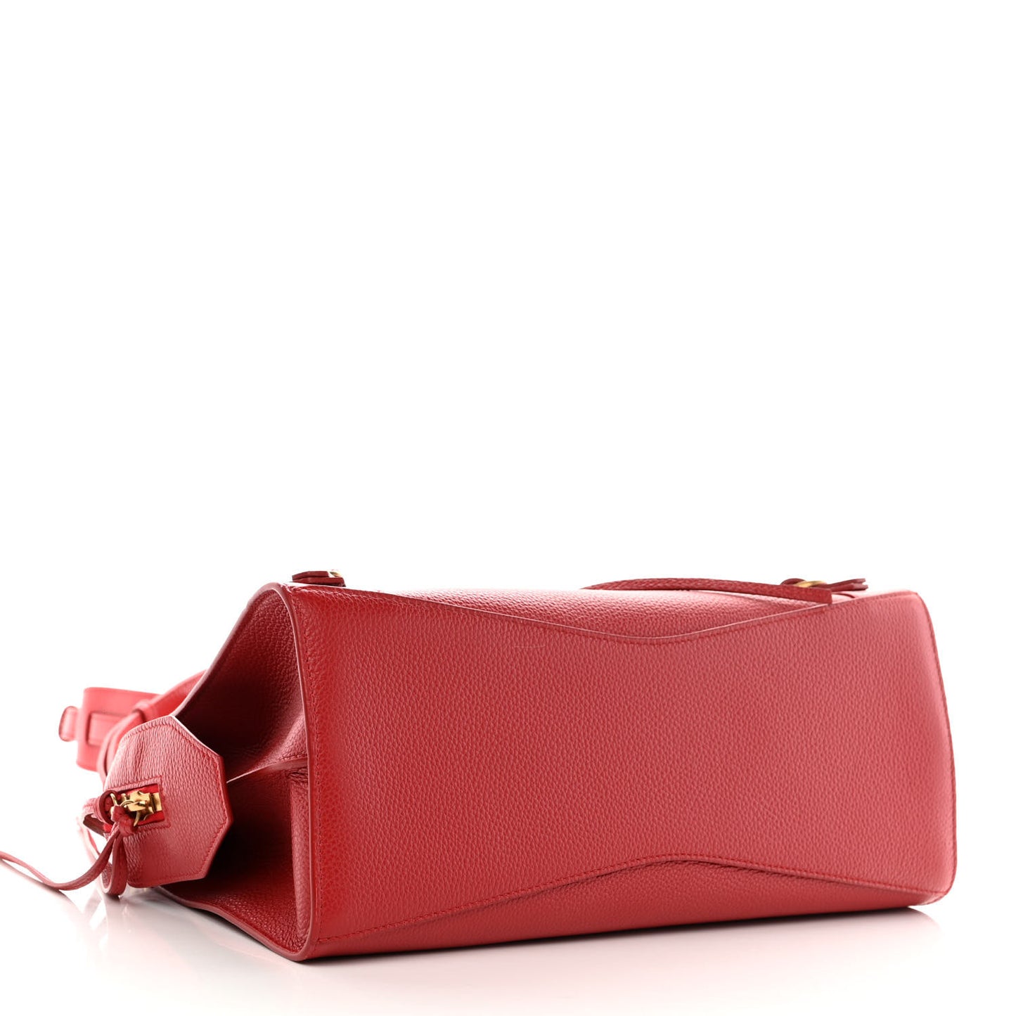 Grained Calfskin Neo Classic Gold Hardware S City Medium Red