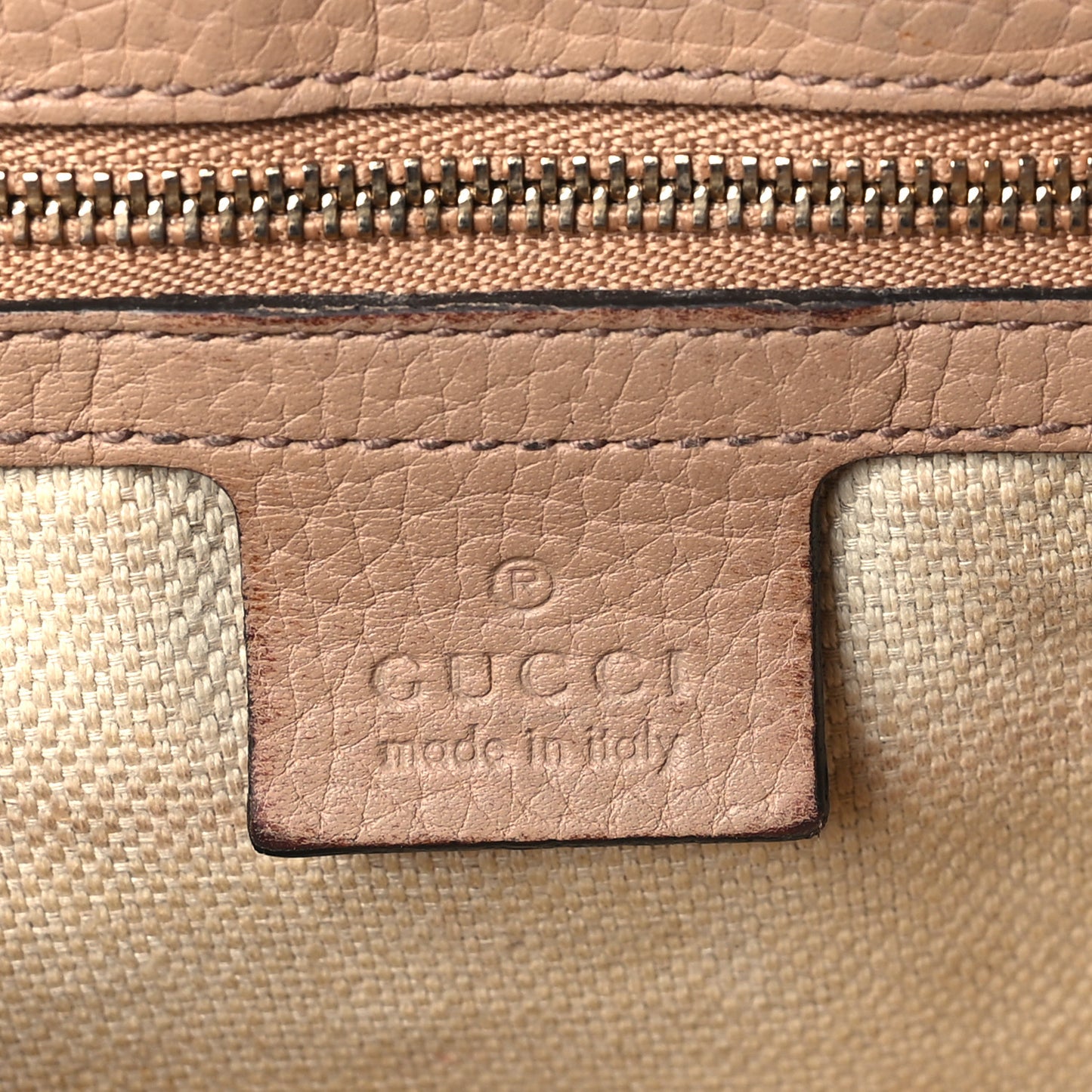 Pebbled Calfskin Medium Soho Flap Crossbody Camelia