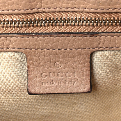 Gucci Pebbled Calfskin Medium Soho Flap Crossbody Camelia 6 of 12