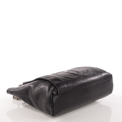 Chanel Caviar Large CC Tuck Tote Black 4 of 7