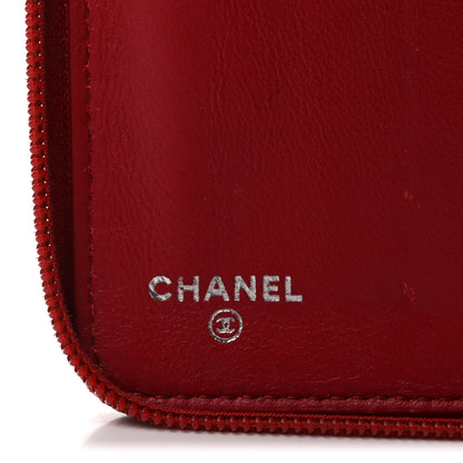 Chanel Caviar Large CC Timeless Zip Around Organizer Wallet Red 6 of 10