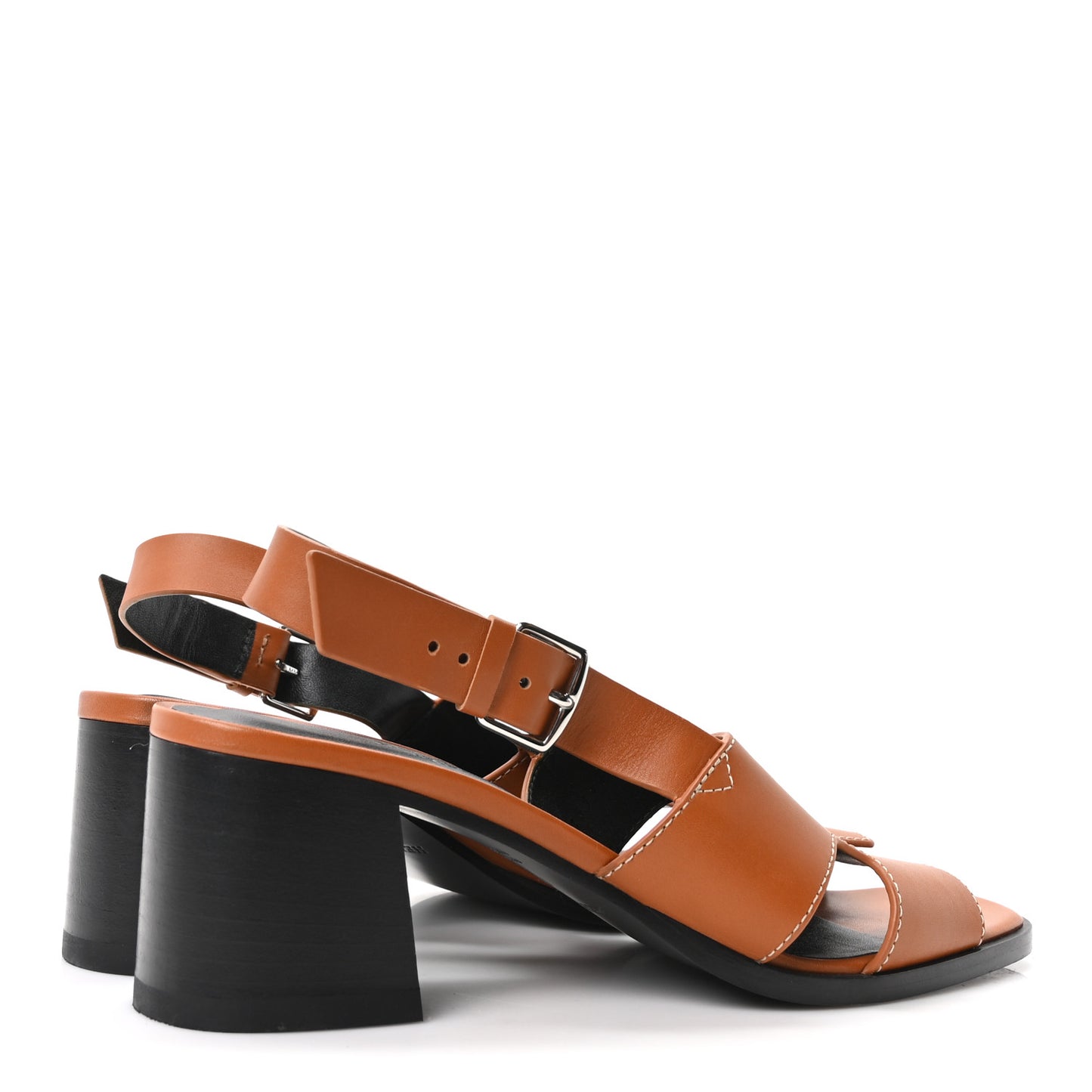 Calfskin Elbe 60 Sandals 38.5 Naturel