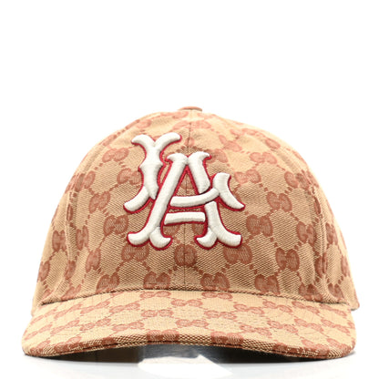 Gucci X MLB Monogram LA Dodgers Baseball Hat 57-61 Beige Ruggine 3 of 11