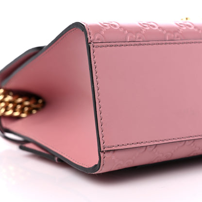 Gucci Guccissima Signature Medium Padlock Shoulder Bag Rose Baby Candy 8 of 10