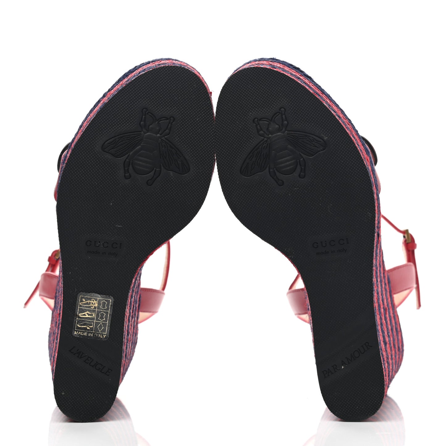 Lifford Calfskin Aitana Espadrille Platform 45/130mm Wedge Sandals 38 Hibiscus Red