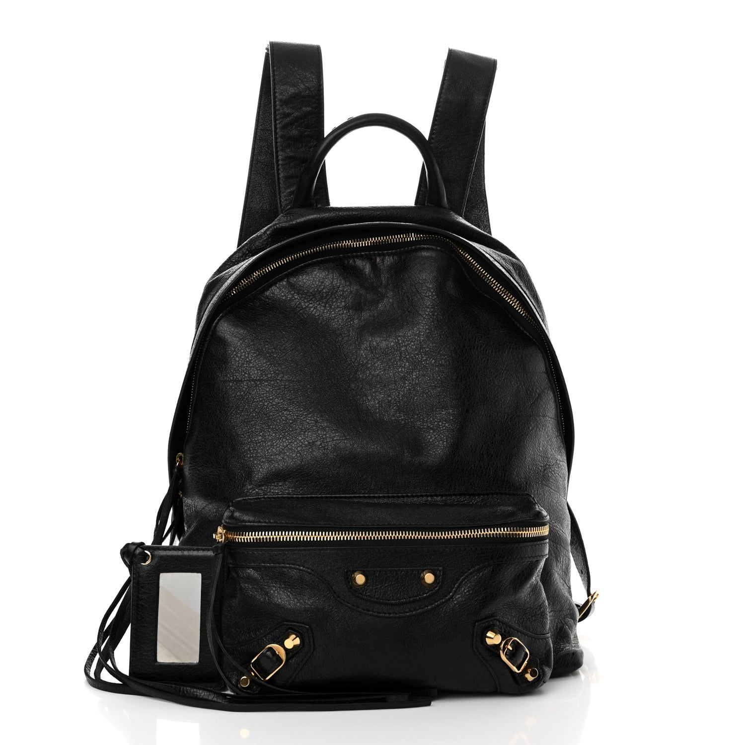 Balenciaga Agneau Classic Gold Hardware Backpack Black 3 of 12