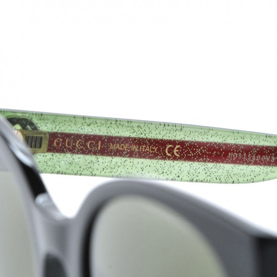 Acetate Round Web Sunglasses GG 0035S Black