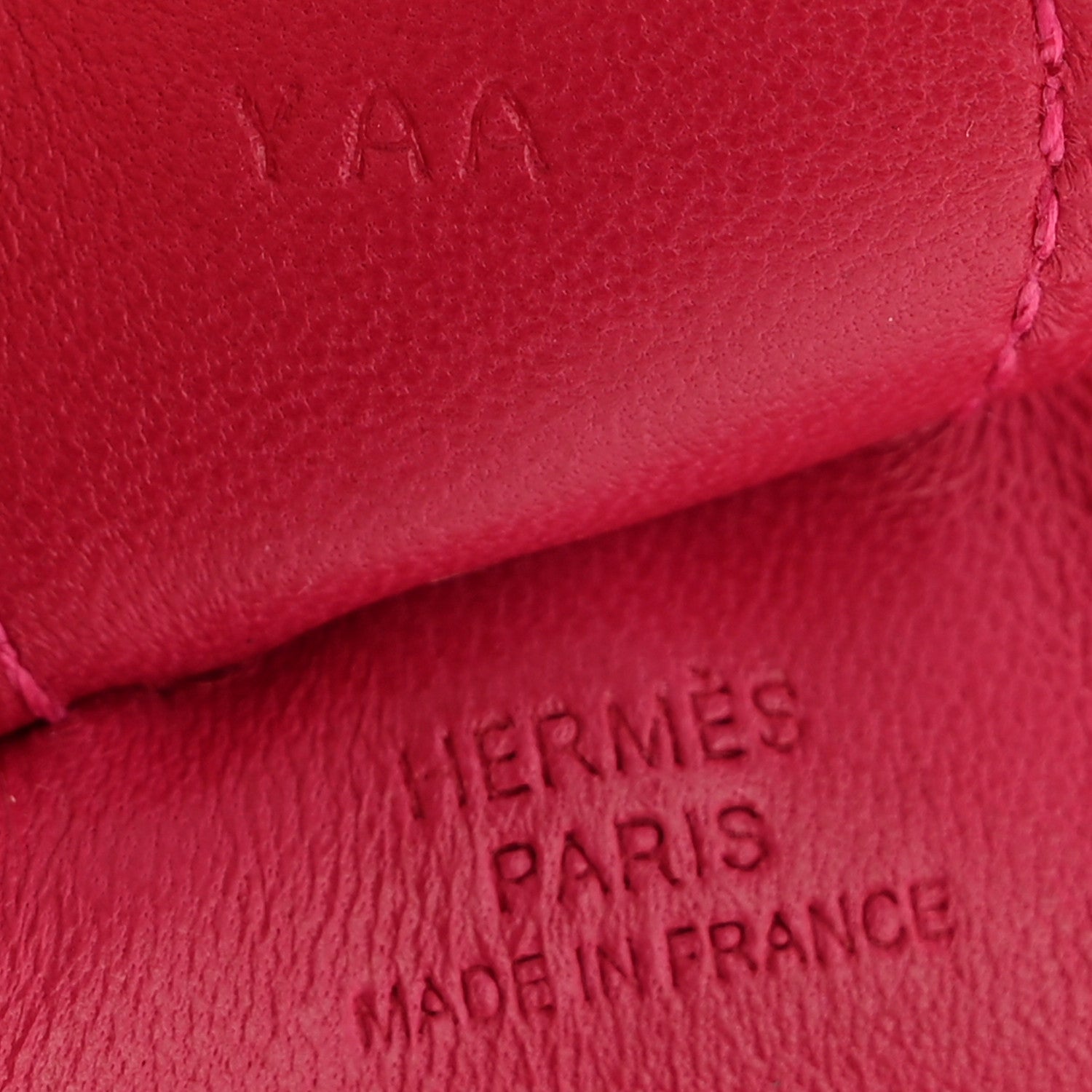 Hermes Milo Lambskin Grigri Rodeo Horse Bag Charm MM Rose Mexico 3 of 4