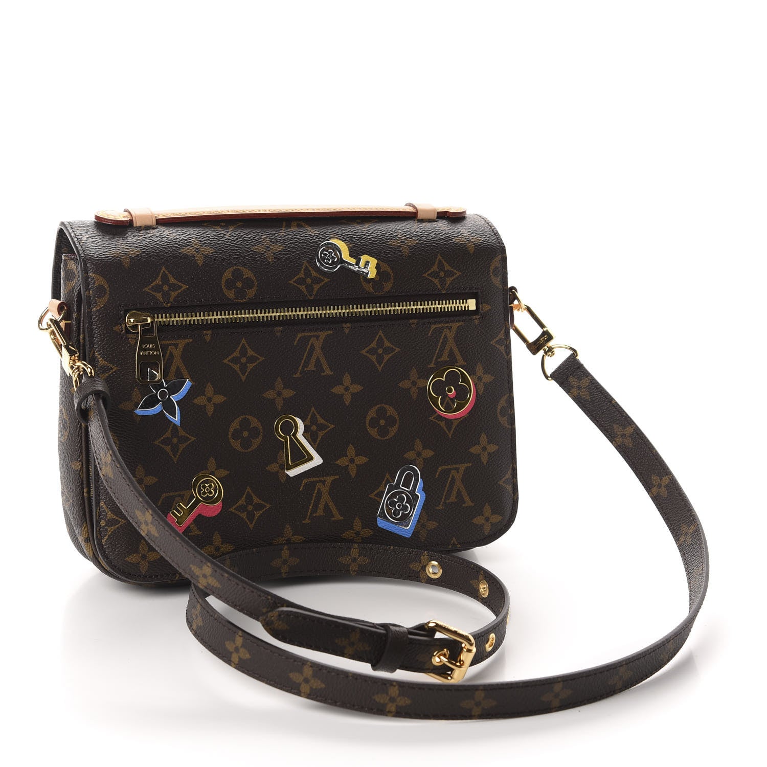Louis Vuitton Monogram Love Lock Pochette Metis 3 of 9