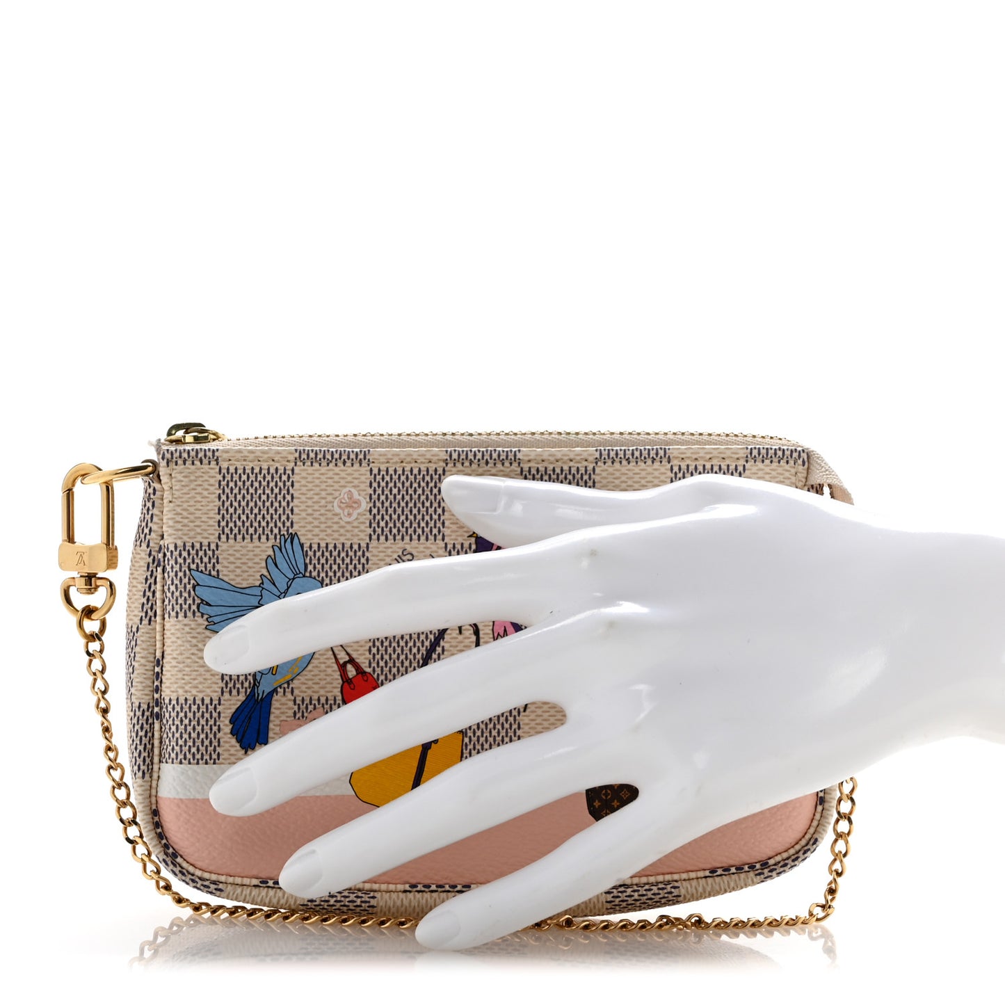 Damier Azur 2018 Christmas Animation Mini Pochette Accessories
