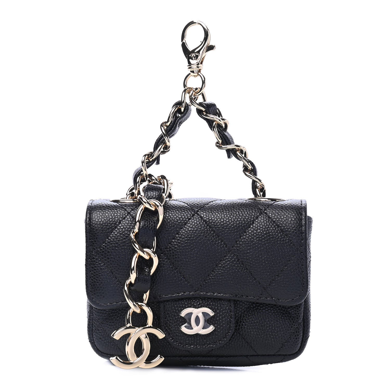 Chanel Caviar Quilted Mini Chain Belt Bag Black 1 of 4