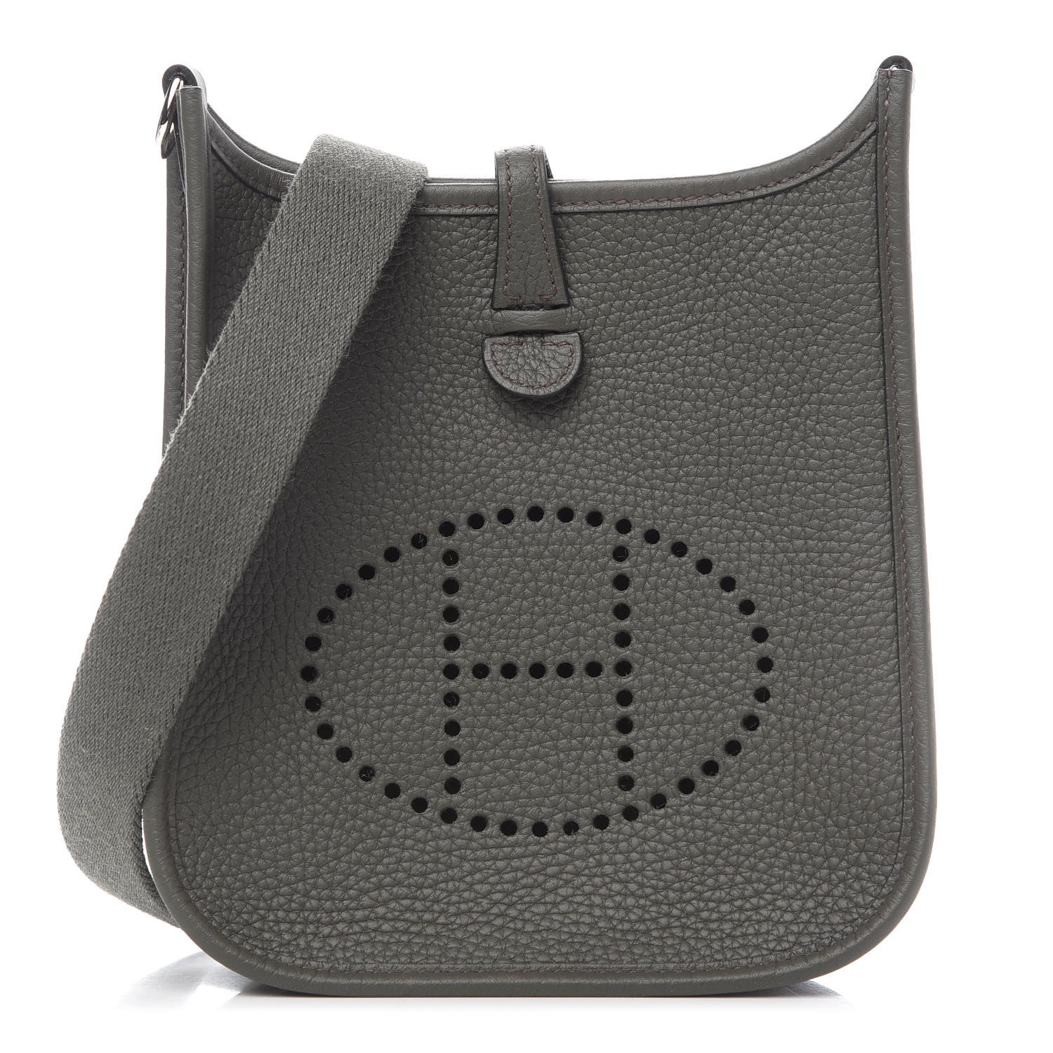 Hermes Taurillon Clemence Evelyne TPM Vert De Gris 1 of 9
