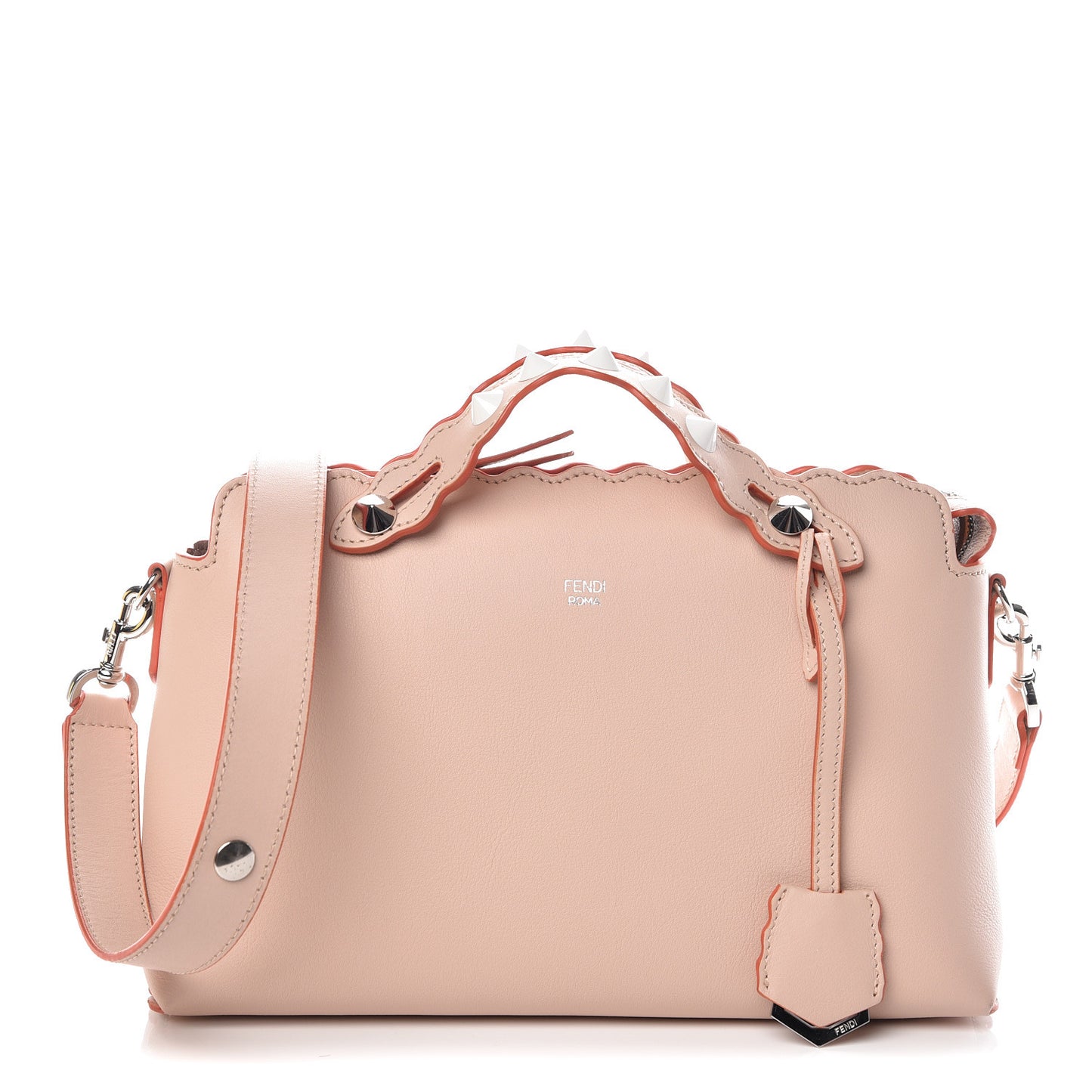 Vitello Dolce Scalloped Studded Medium By The Way Boston Bag Plaster