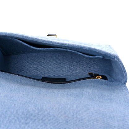 Christian Dior Denim Macrocannage Medium Caro Bag Blue 5 of 9