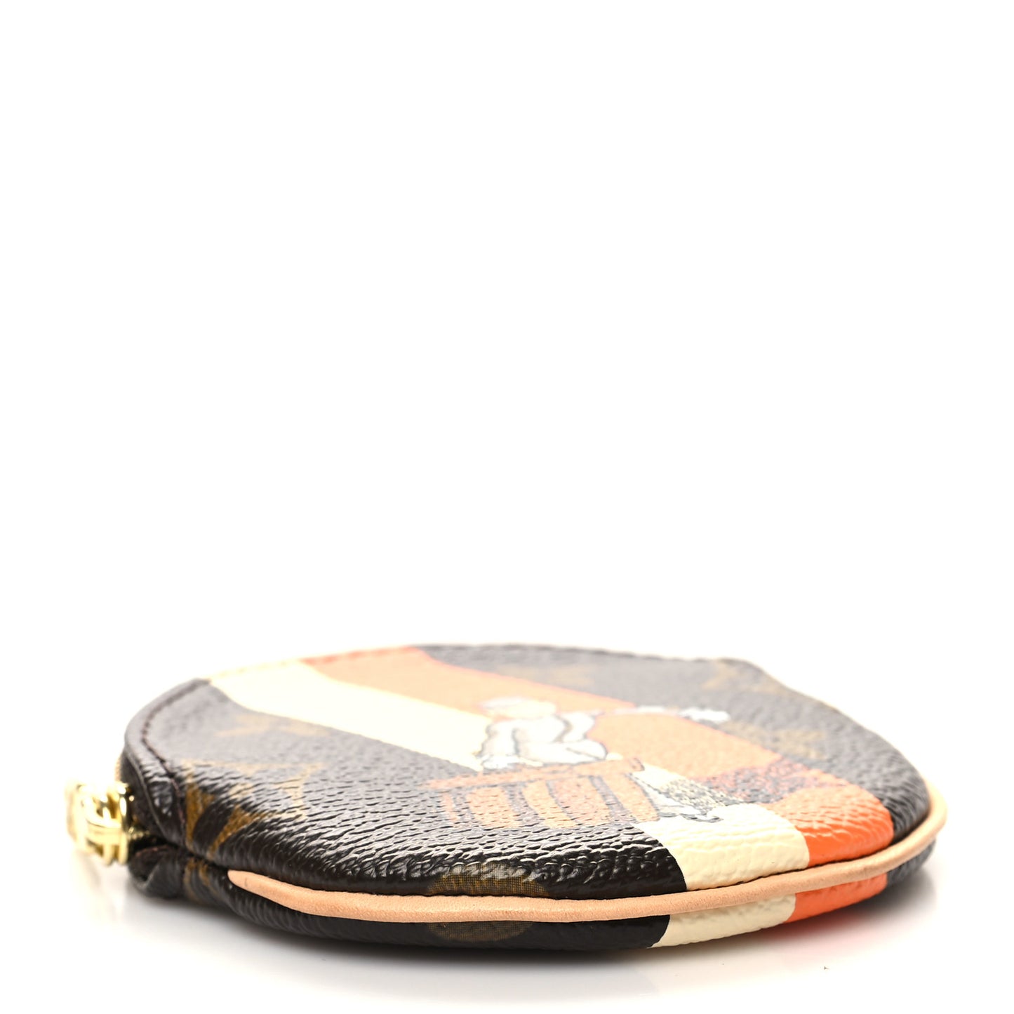Monogram Groom Round Coin Purse