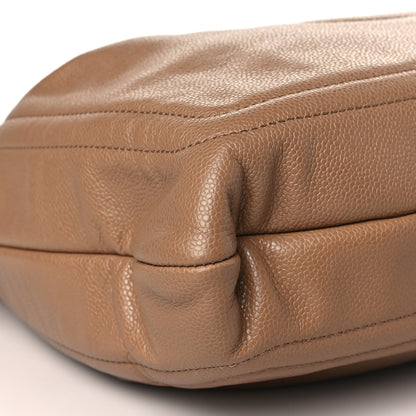 Chanel Caviar CC Timeless Shoulder Bag Dark Beige 8 of 10