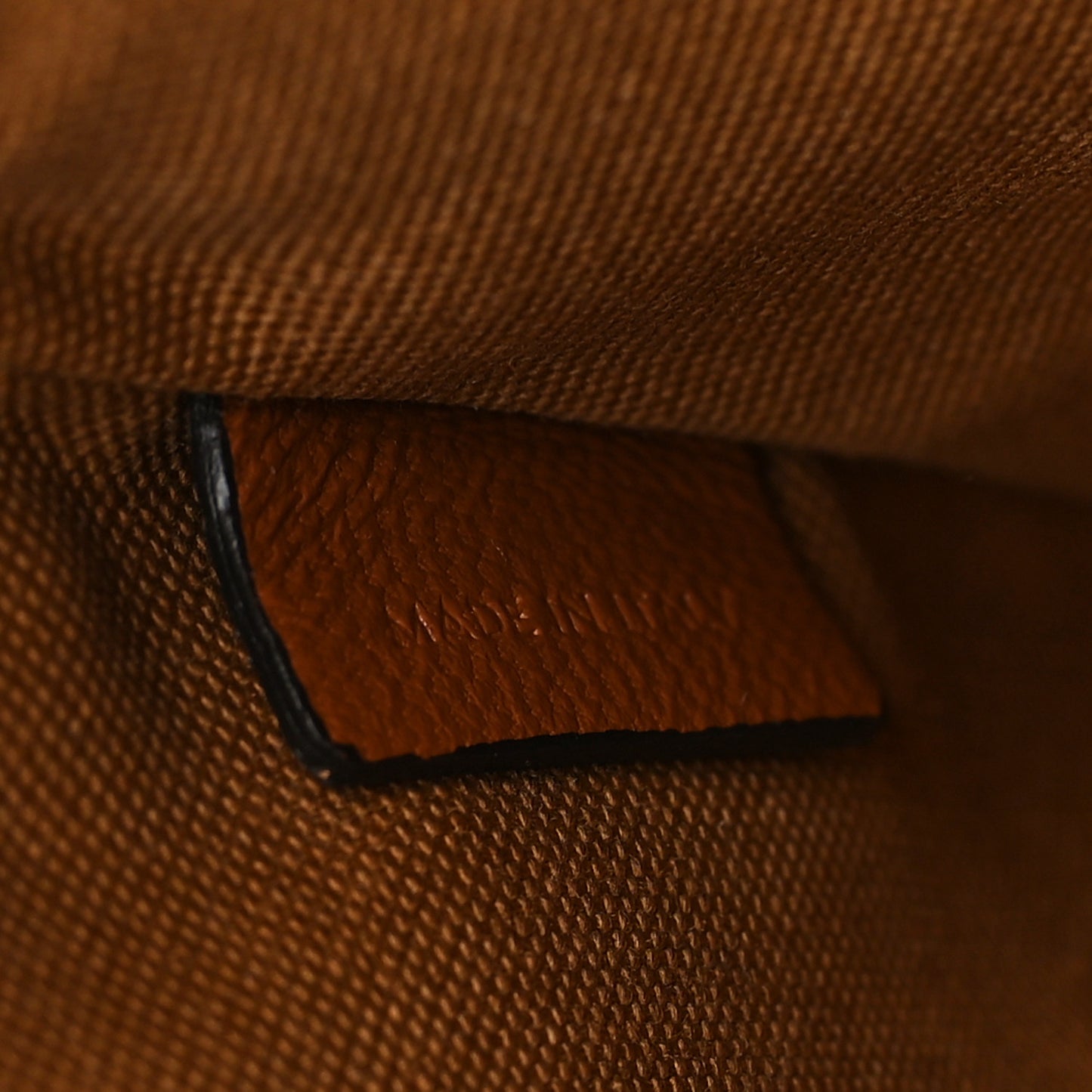Triomphe Canvas Lambskin Small Pouch Tan