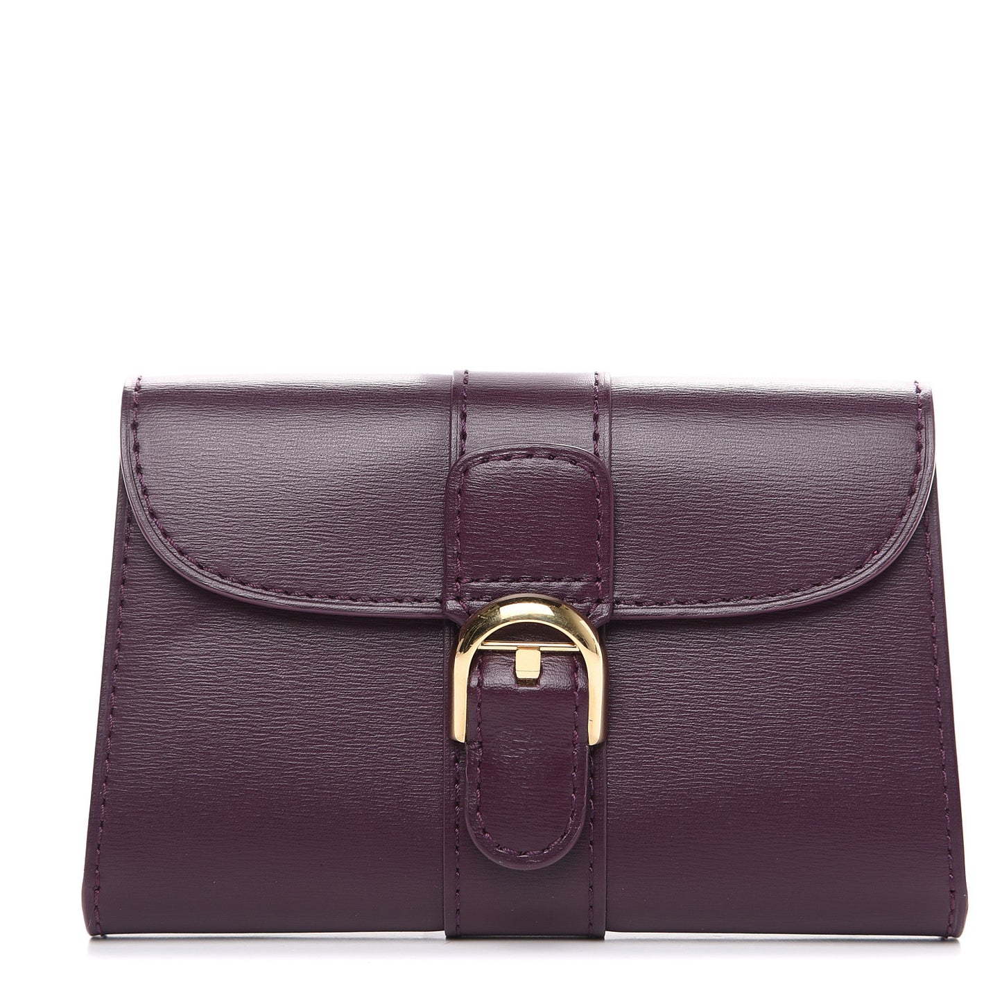 Box Calfskin Magic Brillant Card Holder Prune Heliotrope Vison