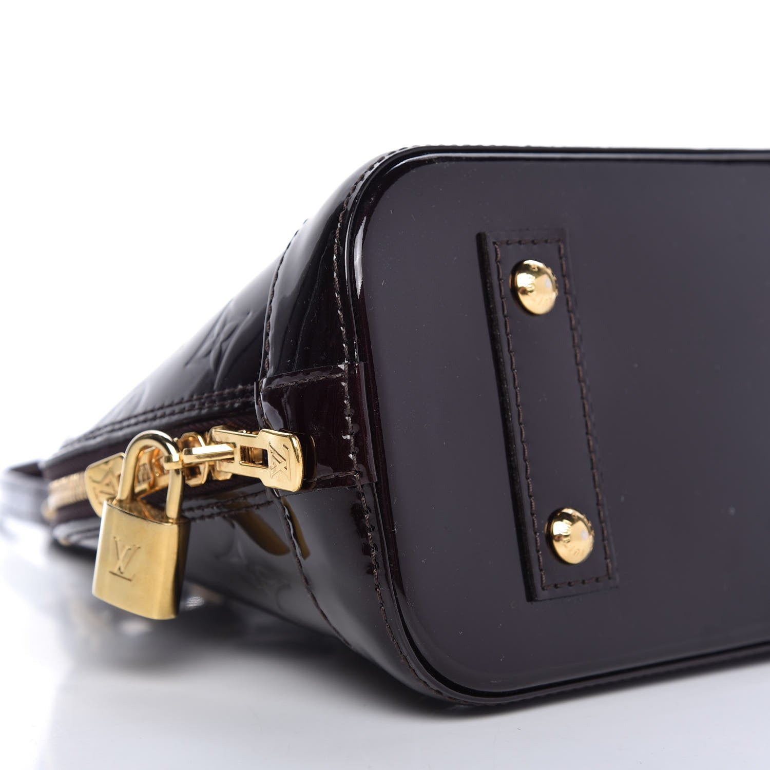 Louis Vuitton Vernis Alma BB Amarante 6 of 8