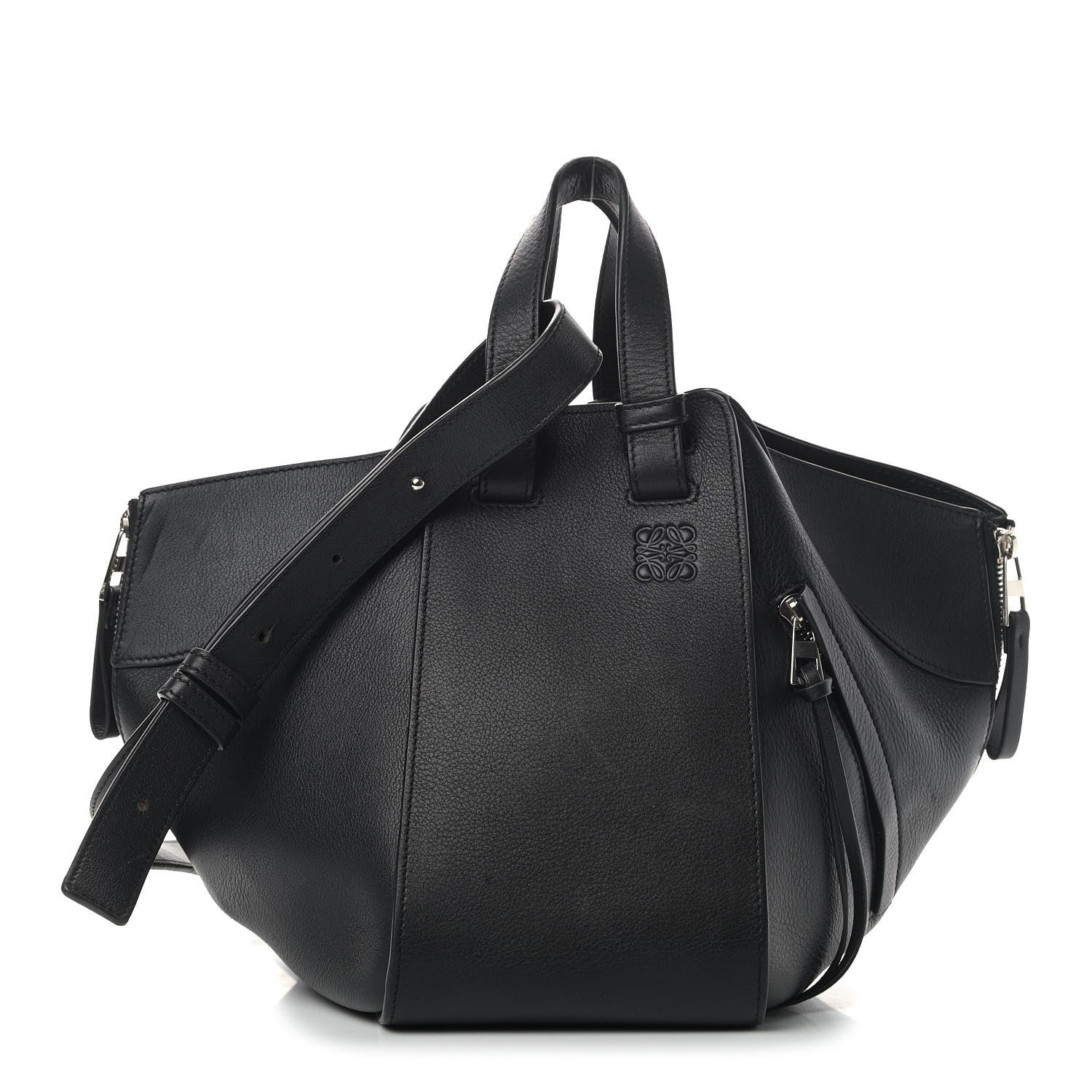 Loewe Calfskin Small Hammock Shoulder Bag Black 1 of 11
