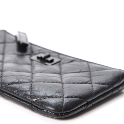 Chanel Aged Calfskin Quilted Small Reissue Cosmetic Case So Black 8 of 9