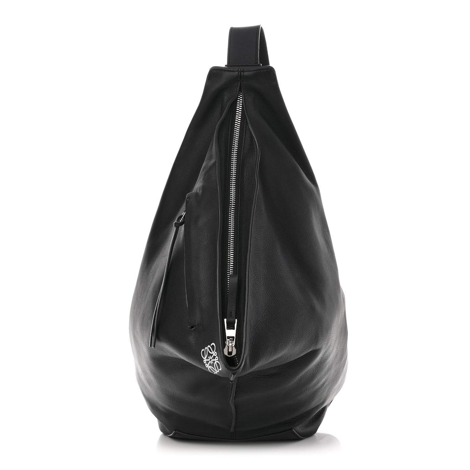 Loewe Grained Calfskin Sling Hobo Black 1 of 10