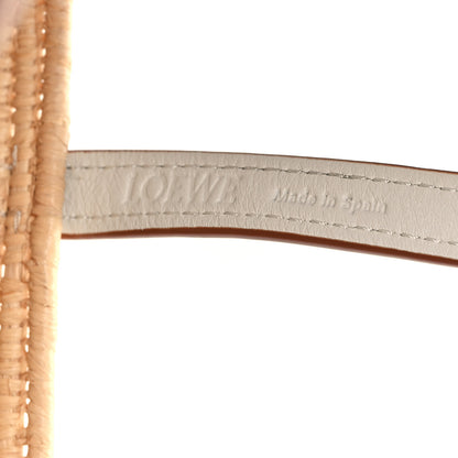 Loewe Raffia Square Small Basket Tote Bag Natural White 6 of 10