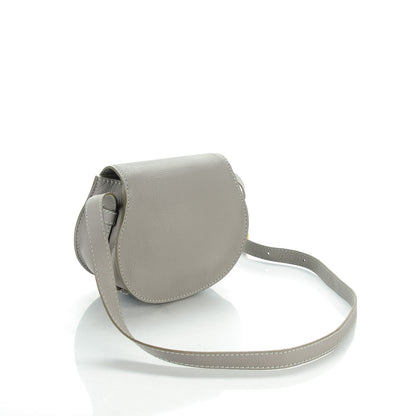 Chloe Calfskin Mini Marcie Round Crossbody Bag Cashmere Grey 3 of 8
