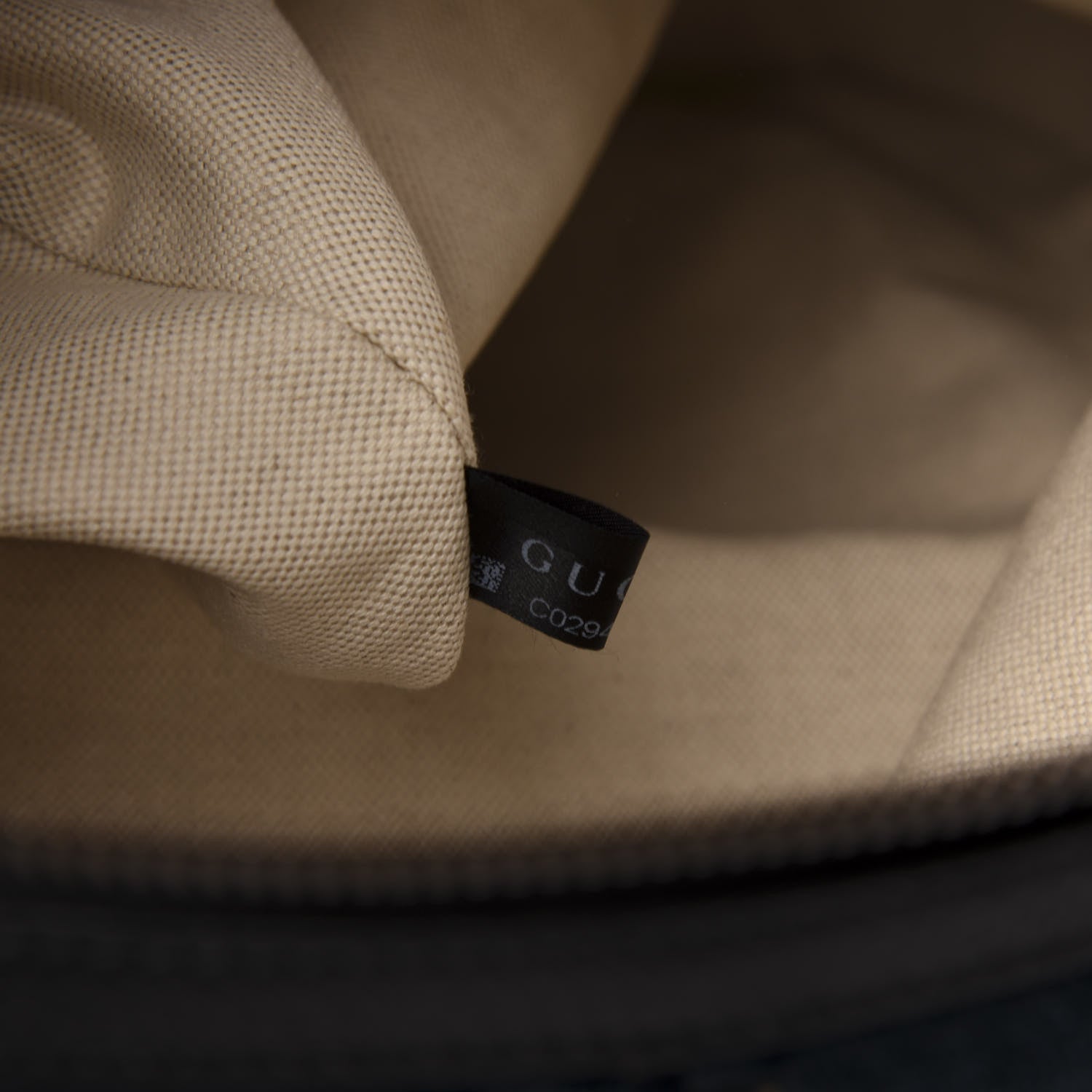 Gucci Velvet GG Monogram Textured Calfskin Web Small Double Buckle Backpack Blue Beige Black 7 of 10