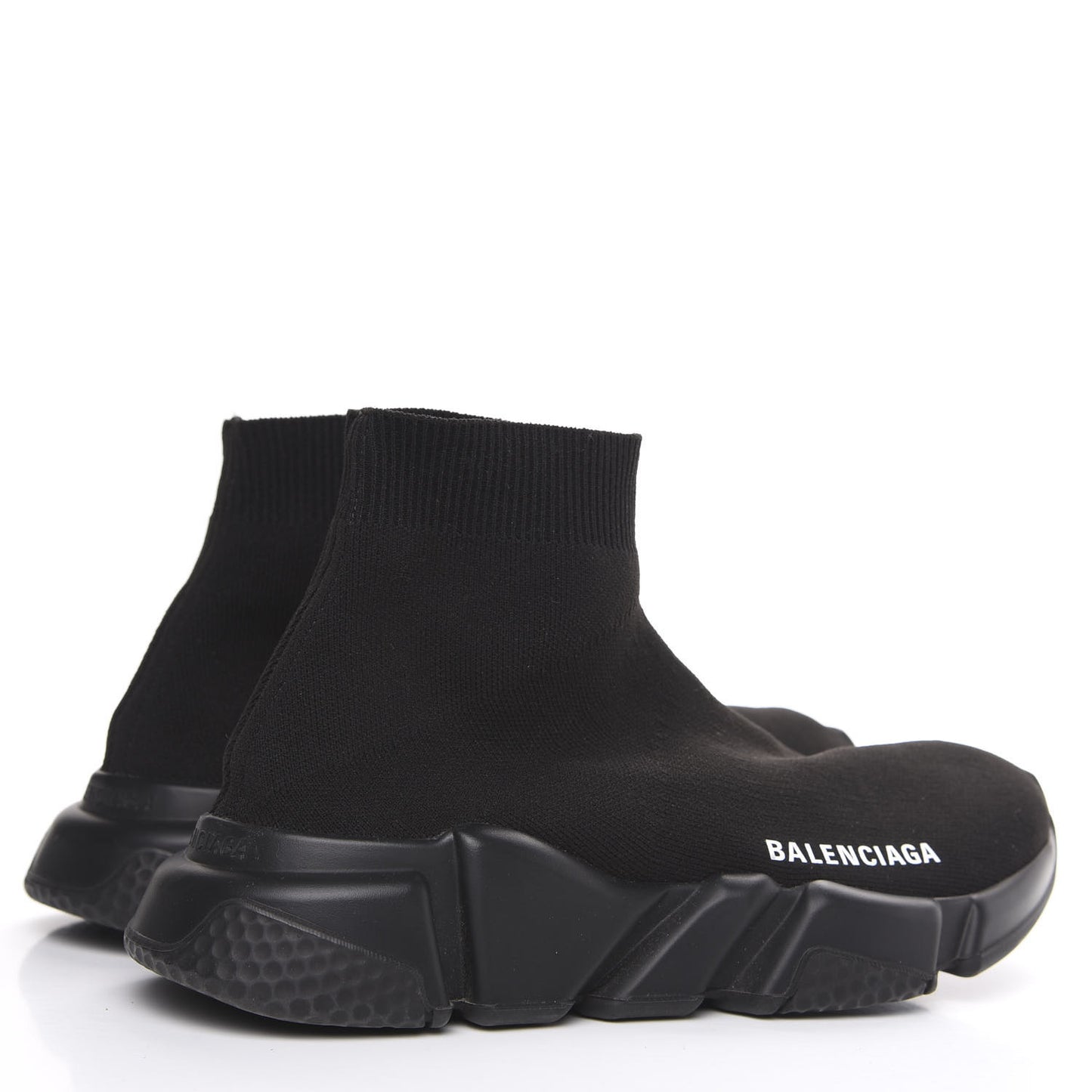 Neoprene Knit Womens Speed Sneakers 36 Black