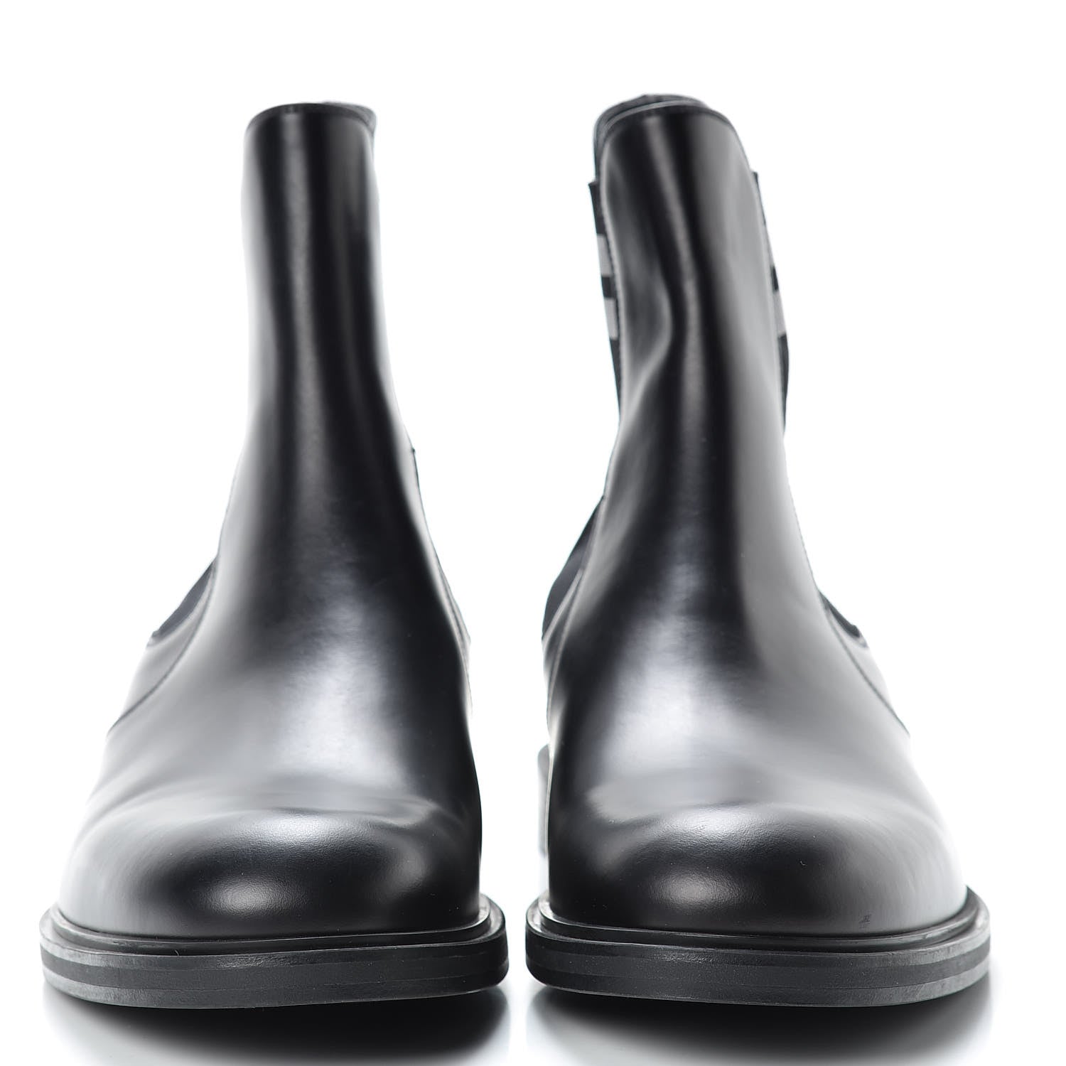 Fendi Calfskin Chelsea Boots 7 Black 2 of 7