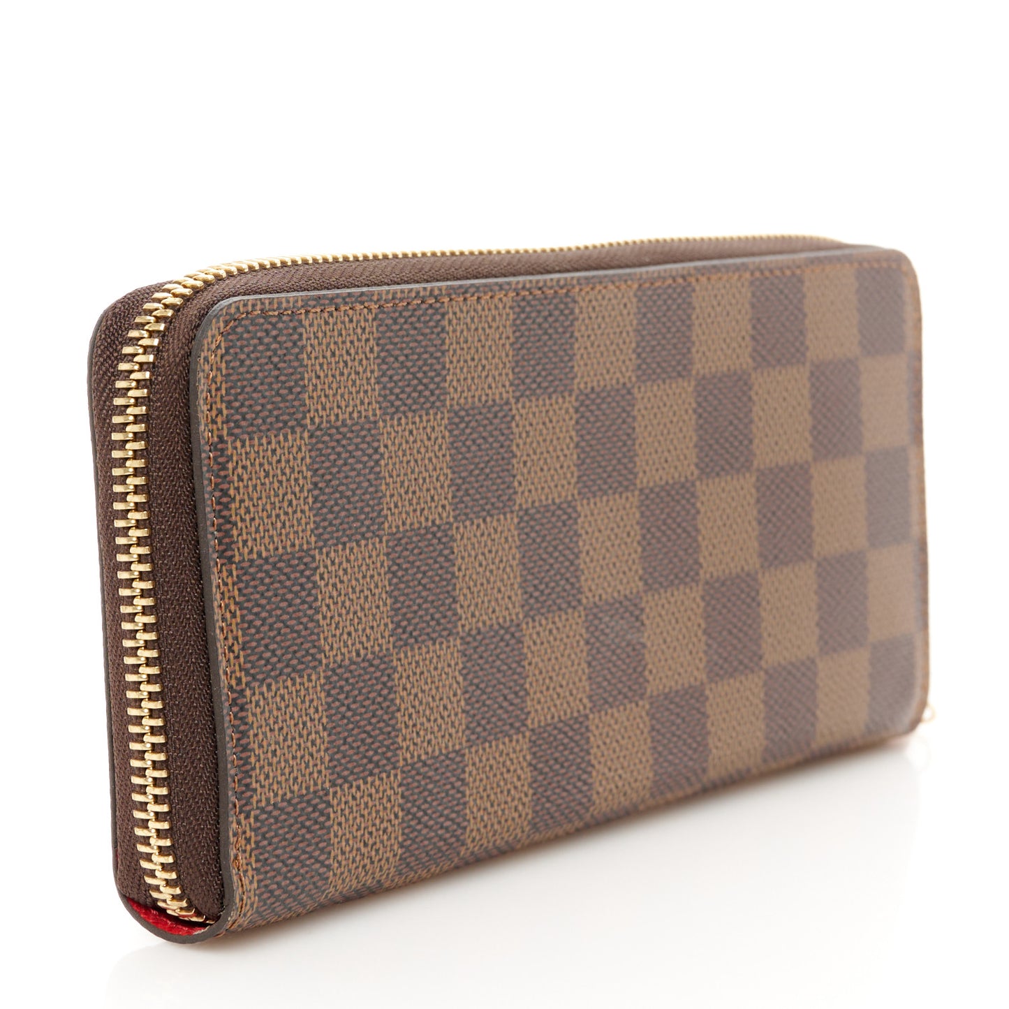 Damier Ebene Clemence Wallet Cherry