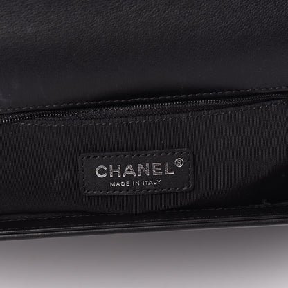 Chanel Caviar Chevron Quilted New Medium Boy Flap Black 6 of 12